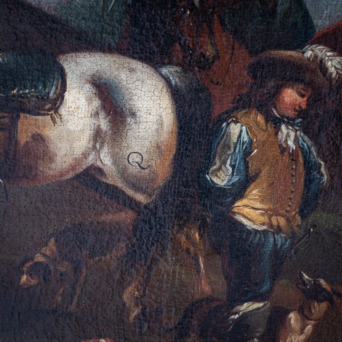 August Querfurt (attributed, 1696-1761), Hunting Party, First Half Of The 18th Century-photo-2