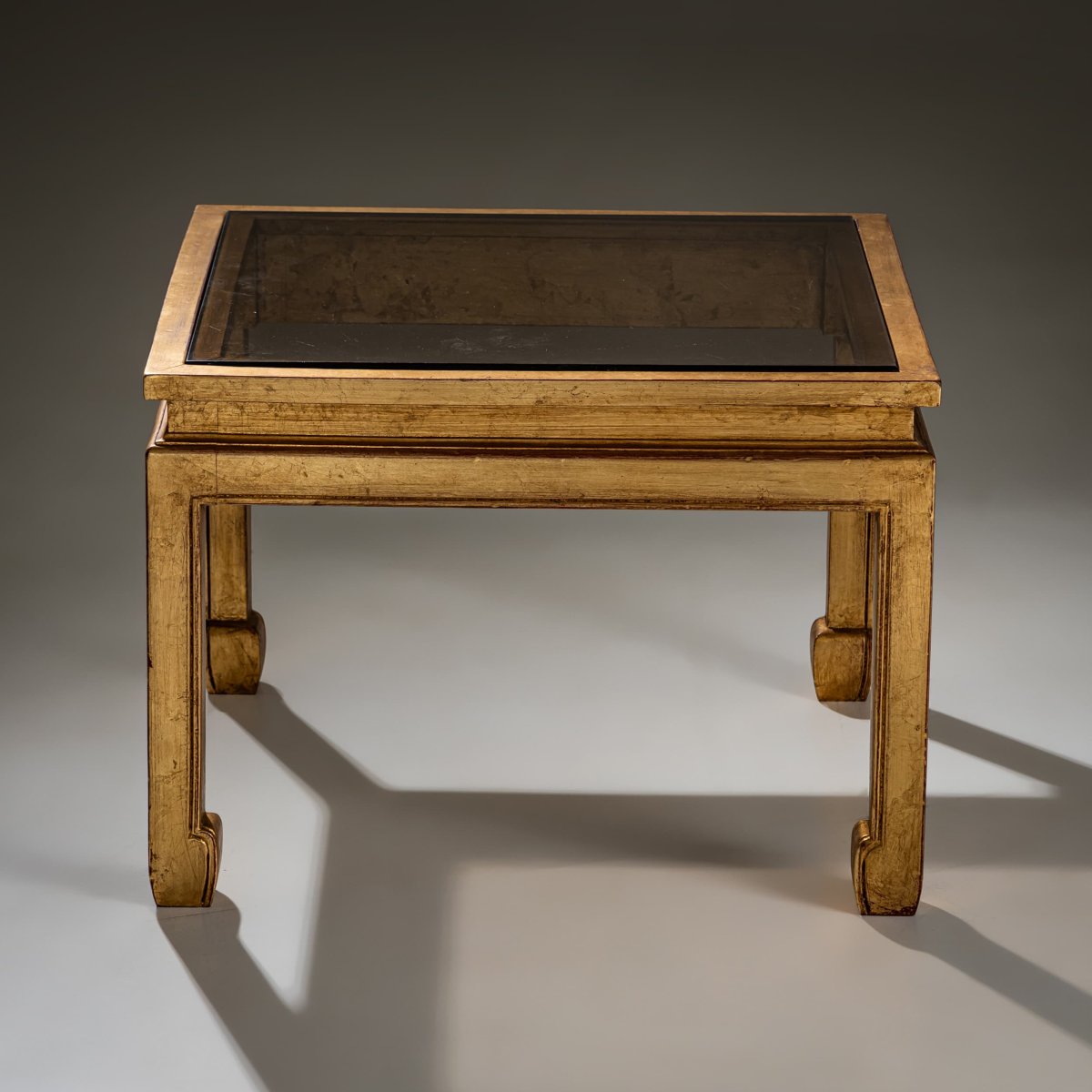 Paire de tables basses modernes avec plateau en verre, années 1970-photo-4