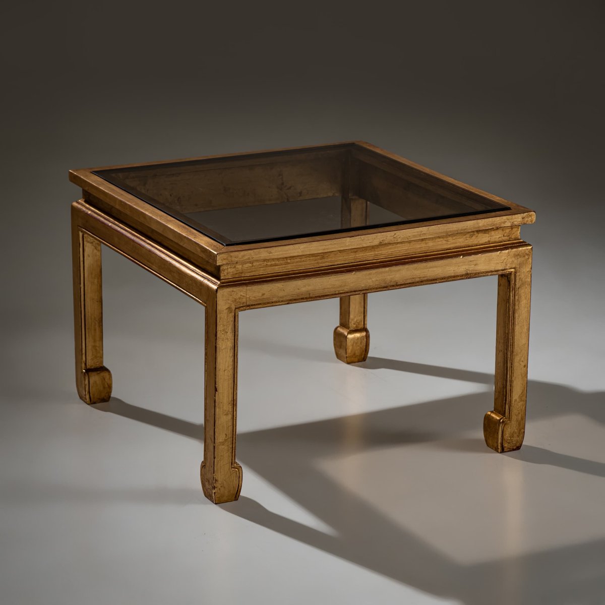 Paire de tables basses modernes avec plateau en verre, années 1970-photo-5