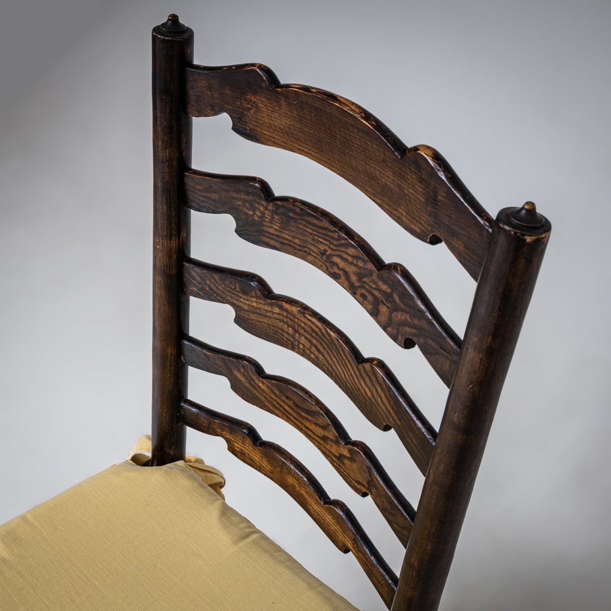 Dining Chairs With Ladder Backs, Probably 19th Century-photo-3