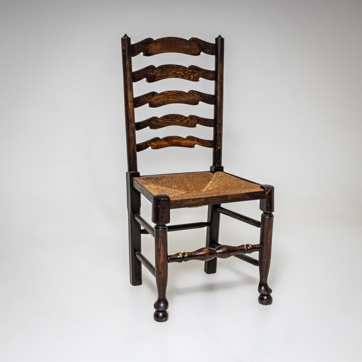 Dining Chairs With Ladder Backs, Probably 19th Century-photo-4