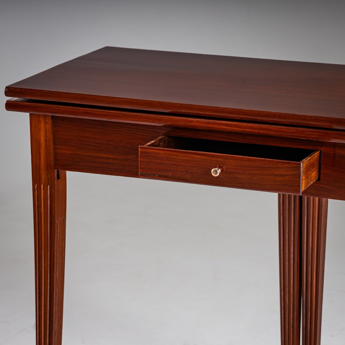 Folding Mahogany Table, 19th Century-photo-2