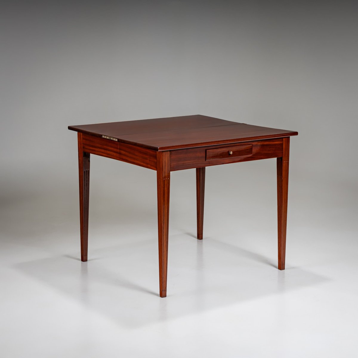 Folding Mahogany Table, 19th Century-photo-4