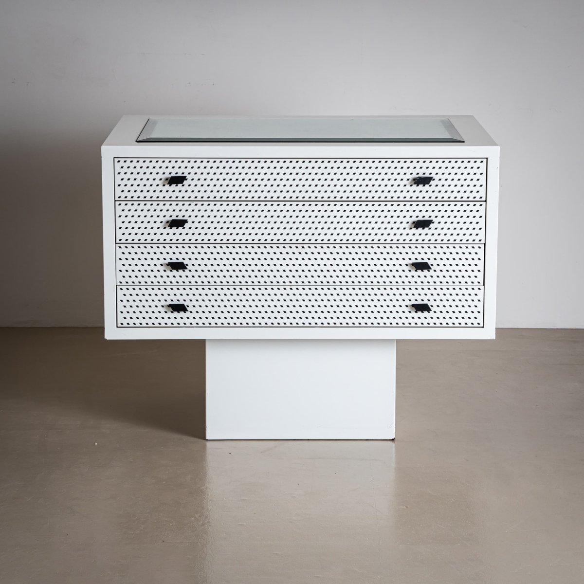 Commode et armoire blanches par Matteo Thun, Italie, années 1980-photo-5