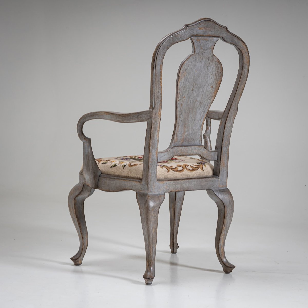 Fauteuils peints en gris, XIXe siècle-photo-6