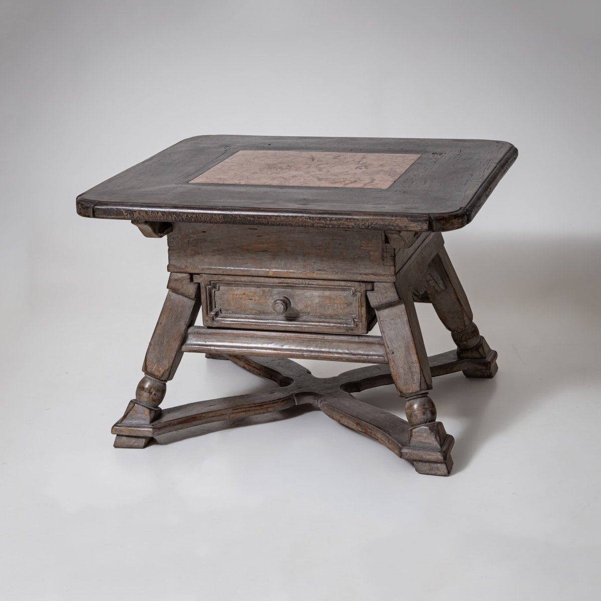 Rustic Table Used As A Coffee Table, 20th Century-photo-2