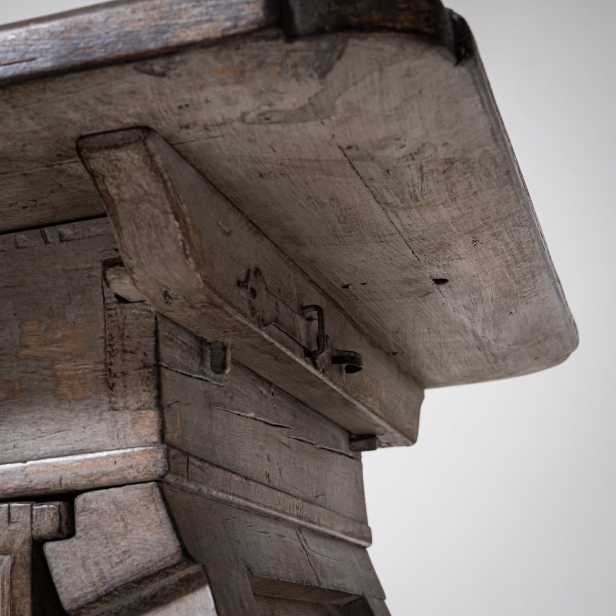 Rustic Table Used As A Coffee Table, 20th Century-photo-5