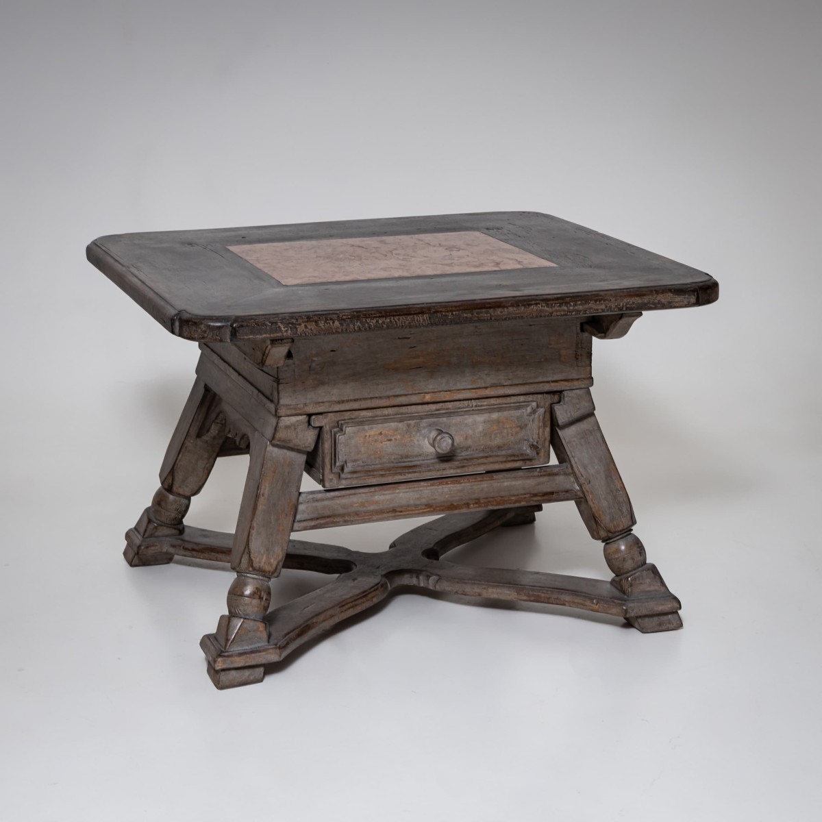 Rustic Table Used As A Coffee Table, 20th Century