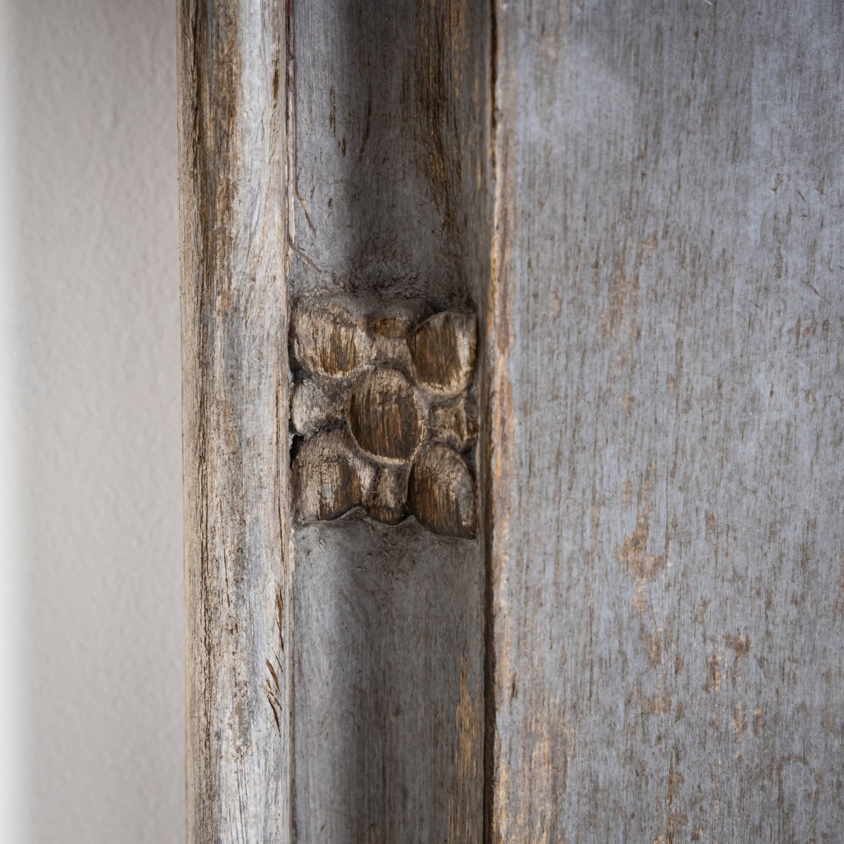 Cadre en bois peint en gris, XIXe siècle-photo-5