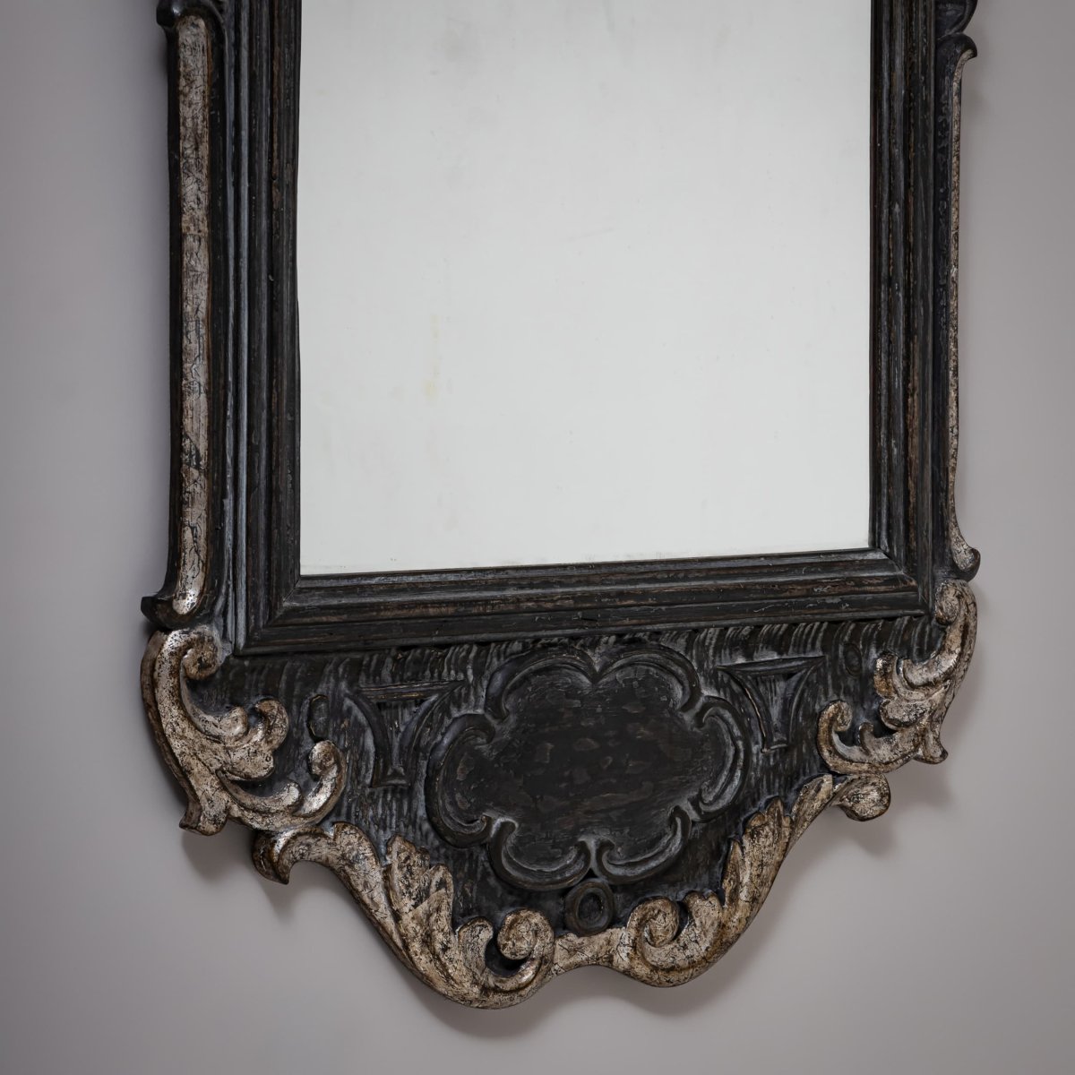 Miroir mural de style baroque, fin XIXe / début XXe siècle-photo-1