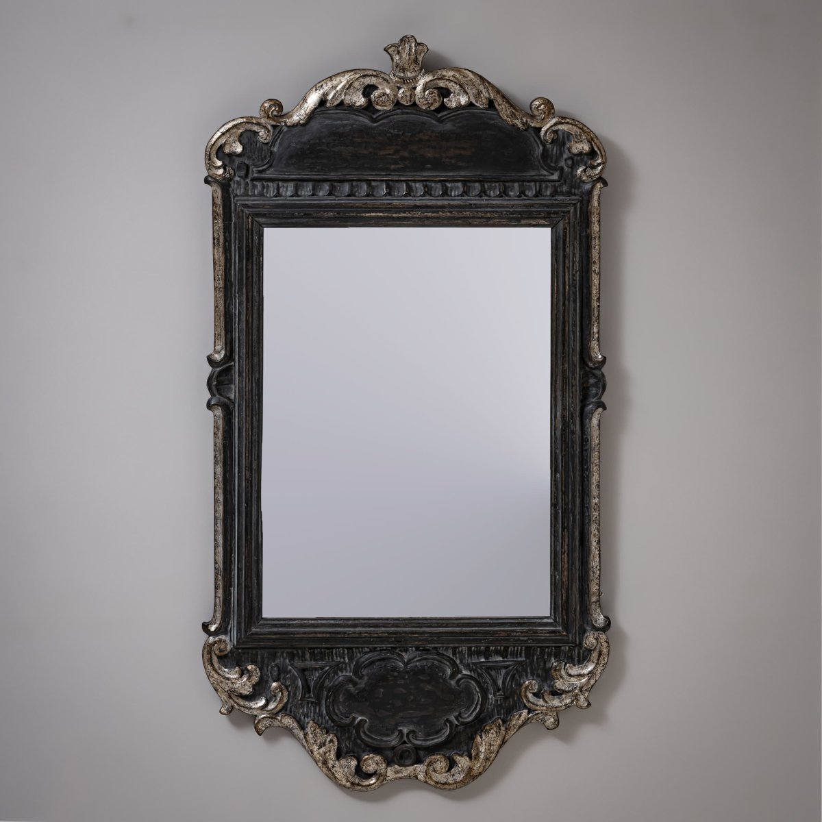 Miroir mural de style baroque, fin XIXe / début XXe siècle-photo-4