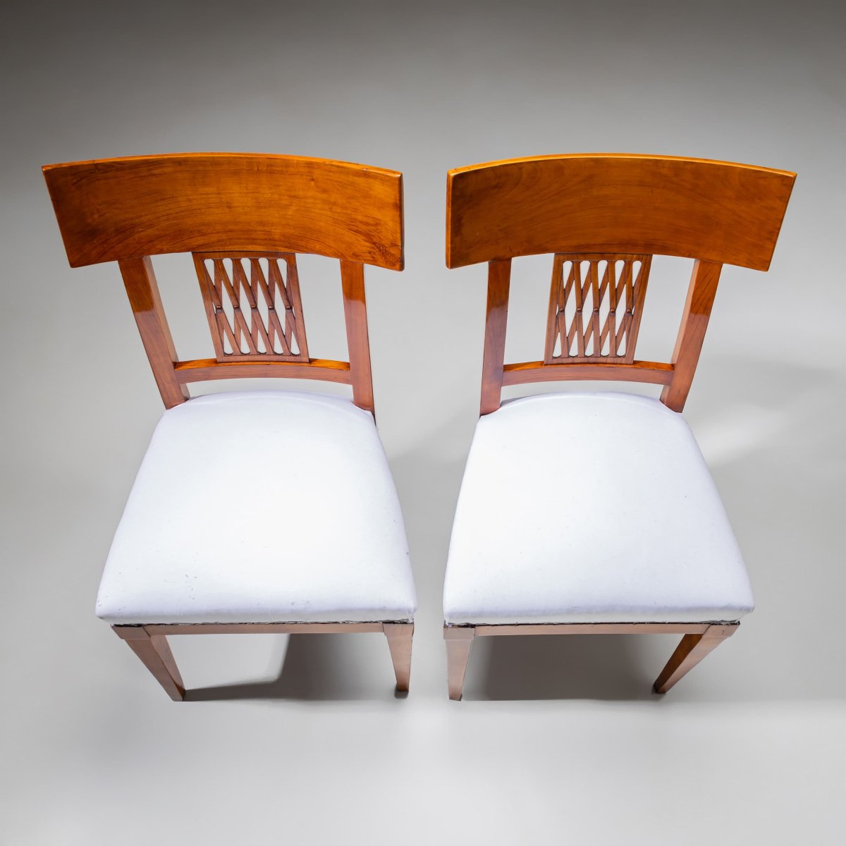 Pair Of Neoclassical Side Chairs, Early 19th Century-photo-2