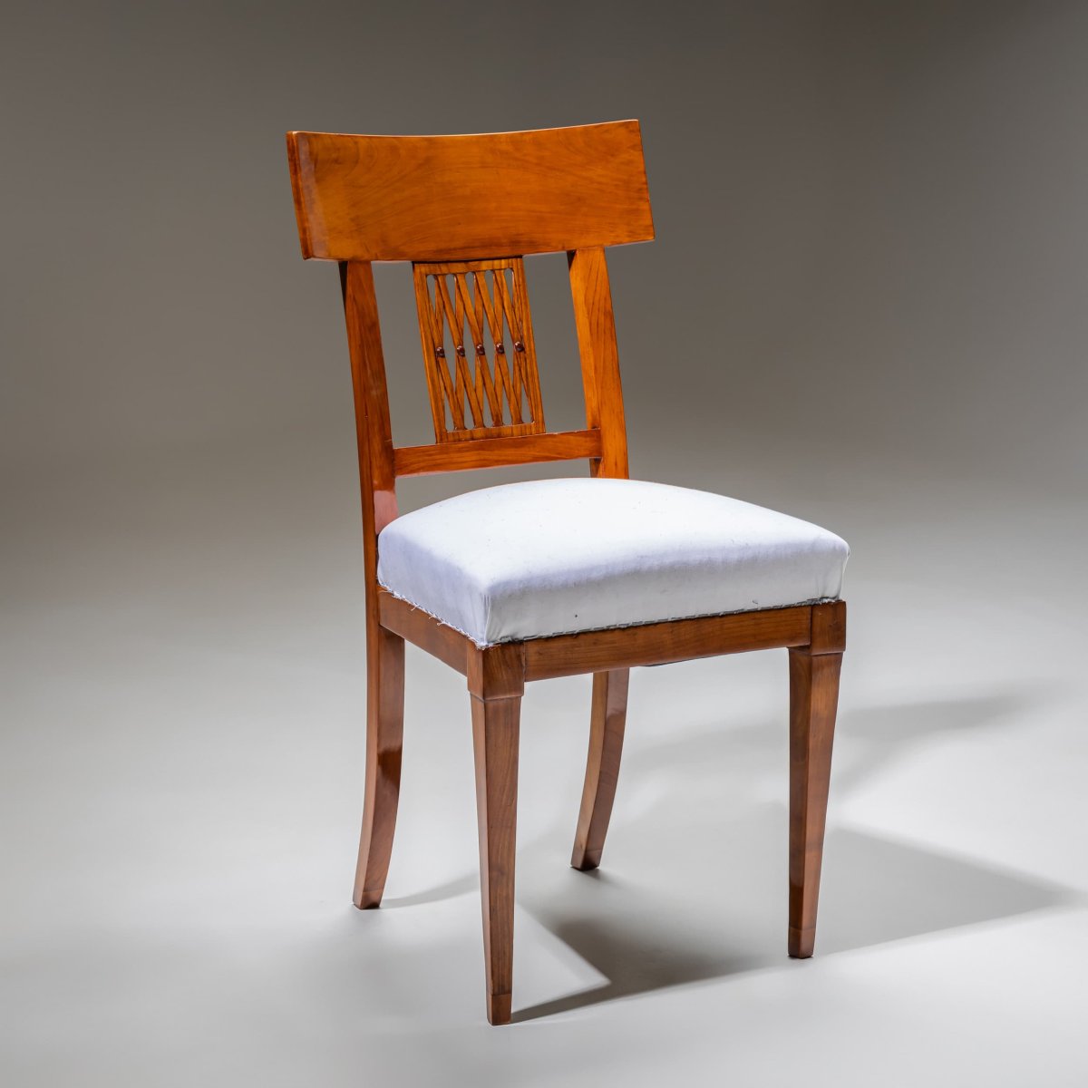 Pair Of Neoclassical Side Chairs, Early 19th Century-photo-5