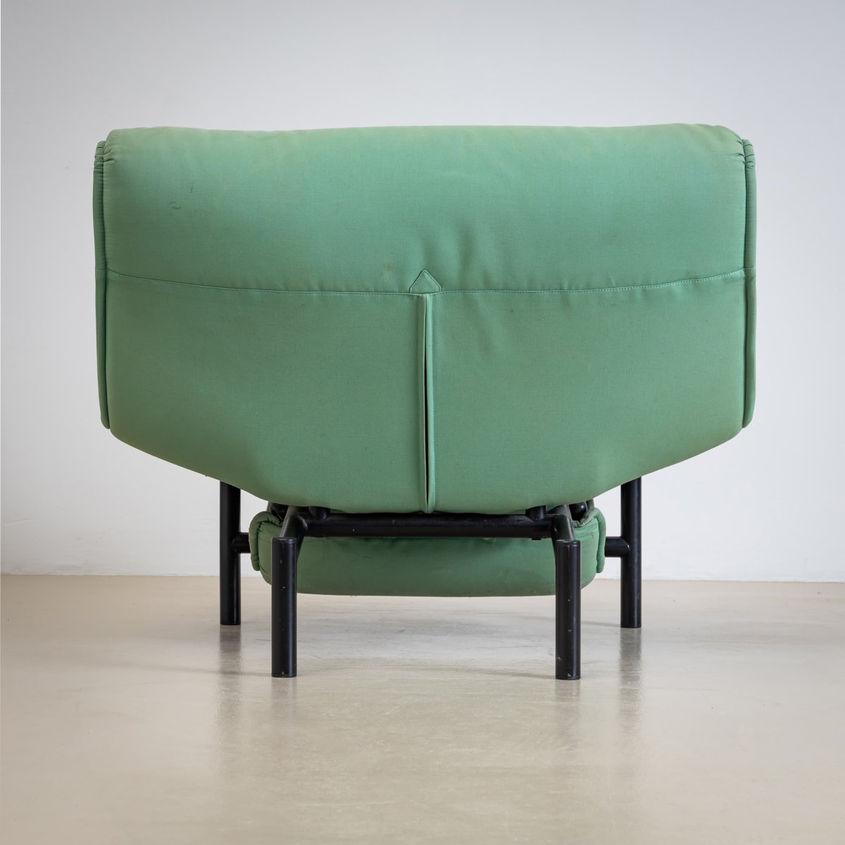 Turquoise “veranda” Armchairs By Vico Magistretti For Cassina, Italy, Late 20th Century-photo-3