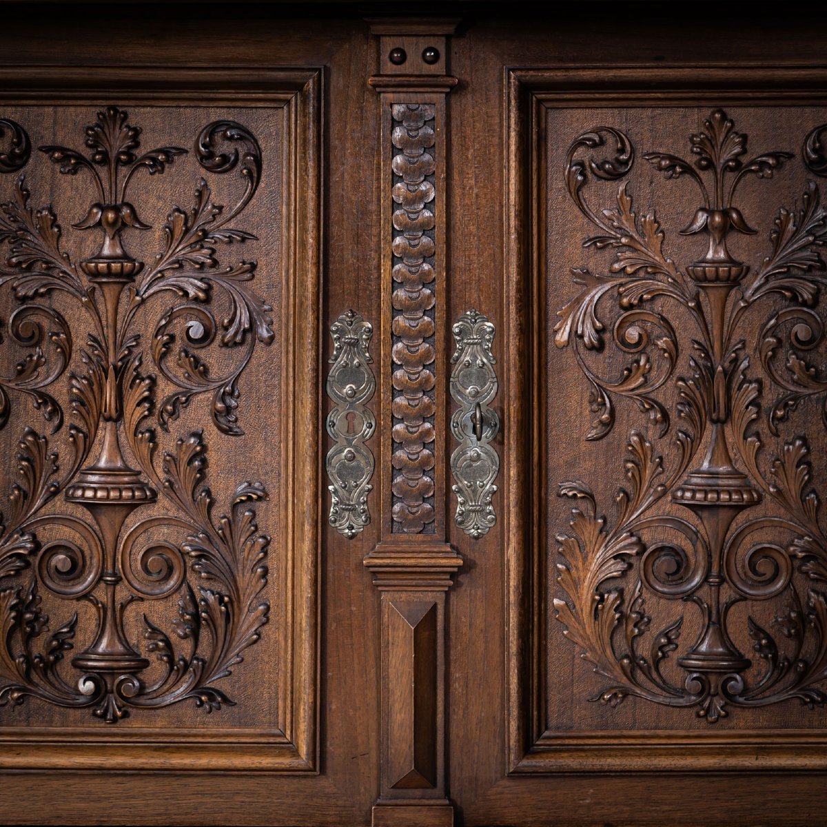 Historicist Cabinet With Barometer, Germany, Late 19th Century-photo-4