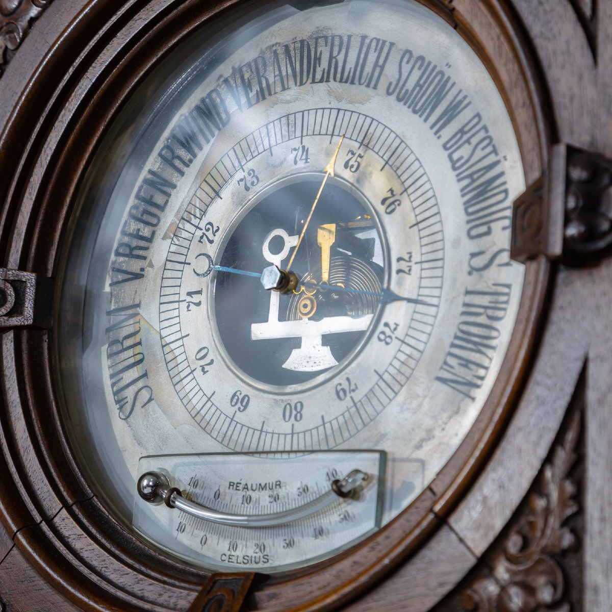 Historicist Cabinet With Barometer, Germany, Late 19th Century-photo-7