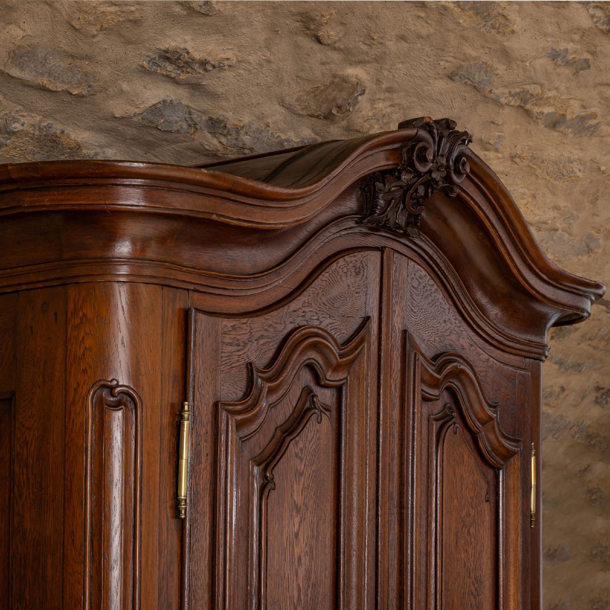Armoire baroque en chêne, XVIIIe siècle-photo-6