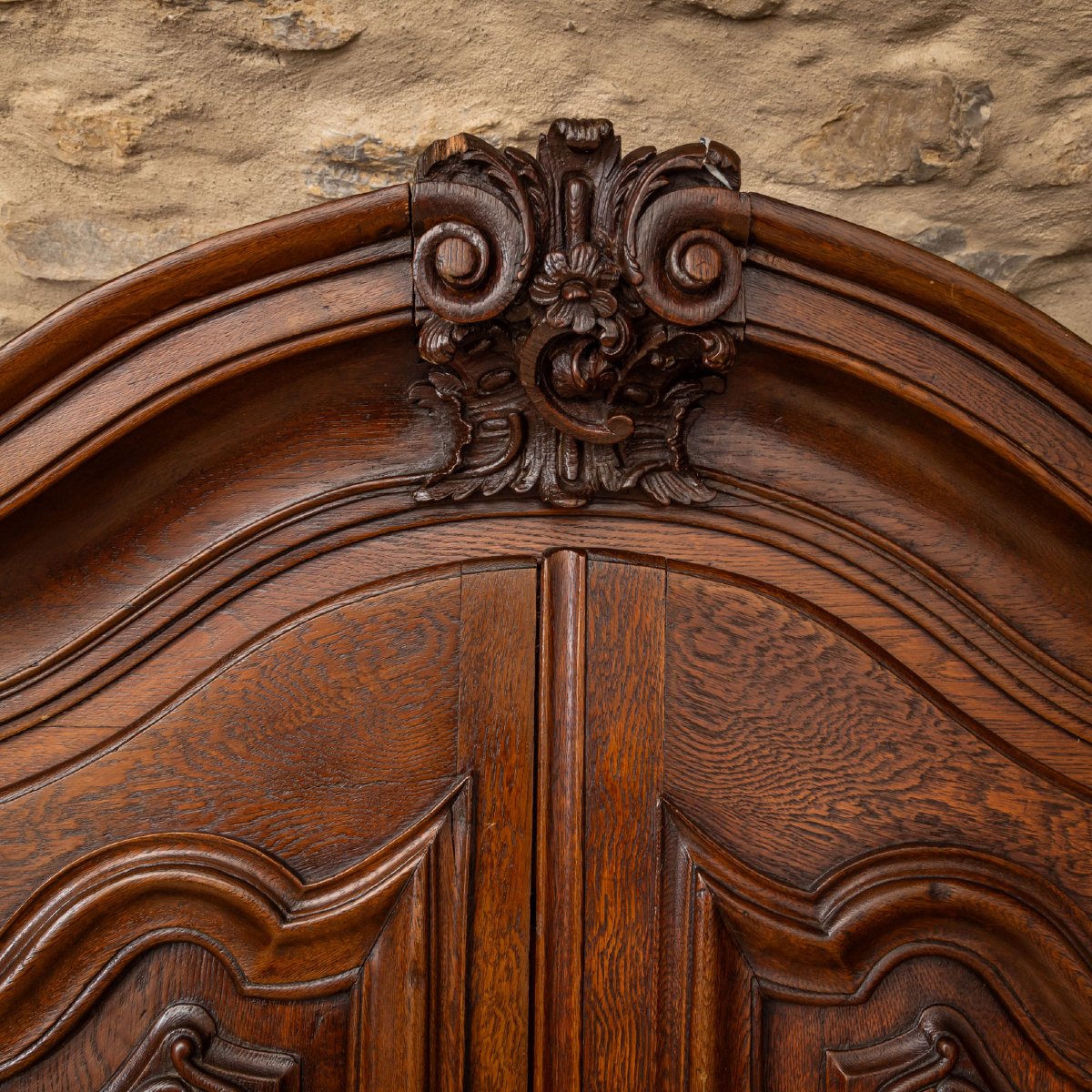 Armoire baroque en chêne, XVIIIe siècle-photo-8