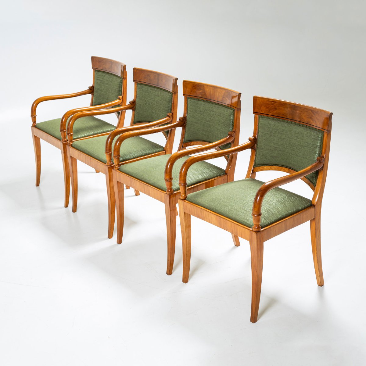 Set Of Four Armchairs, France, Early 19th Century-photo-2