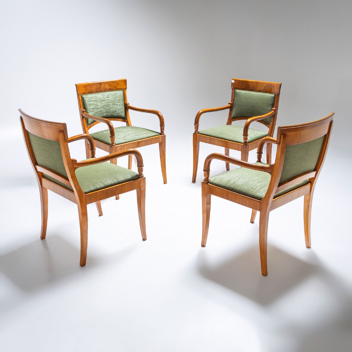 Set Of Four Armchairs, France, Early 19th Century