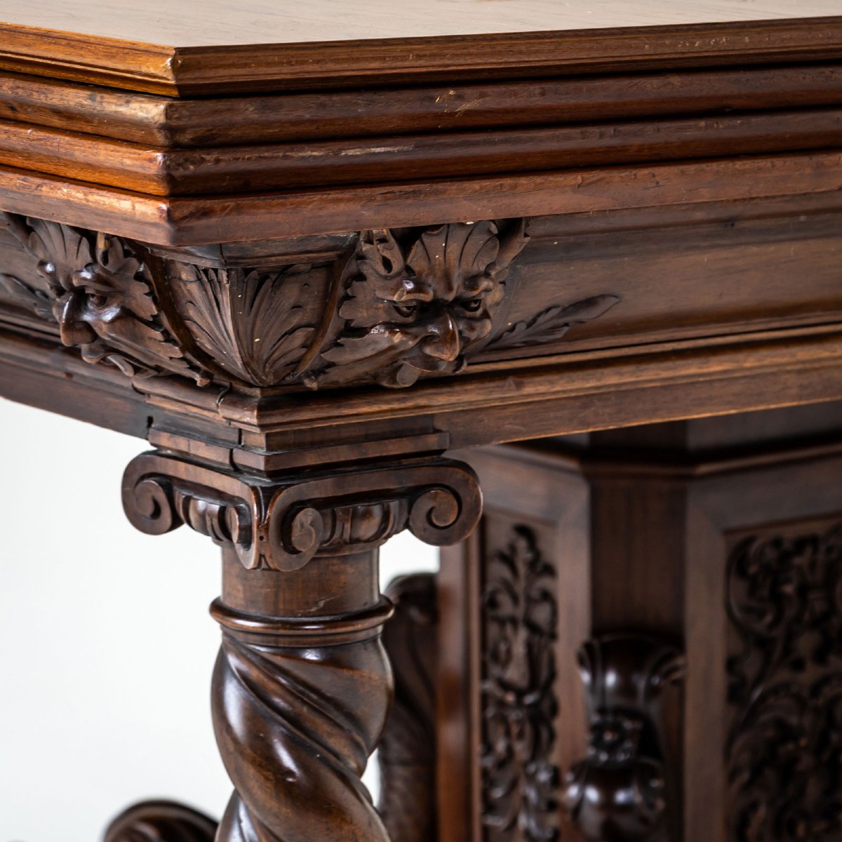 Extendable Table In The Historicist Style, Germany, Late 19th Century-photo-3