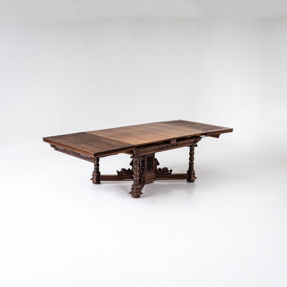 Extendable Table In The Historicist Style, Germany, Late 19th Century-photo-2