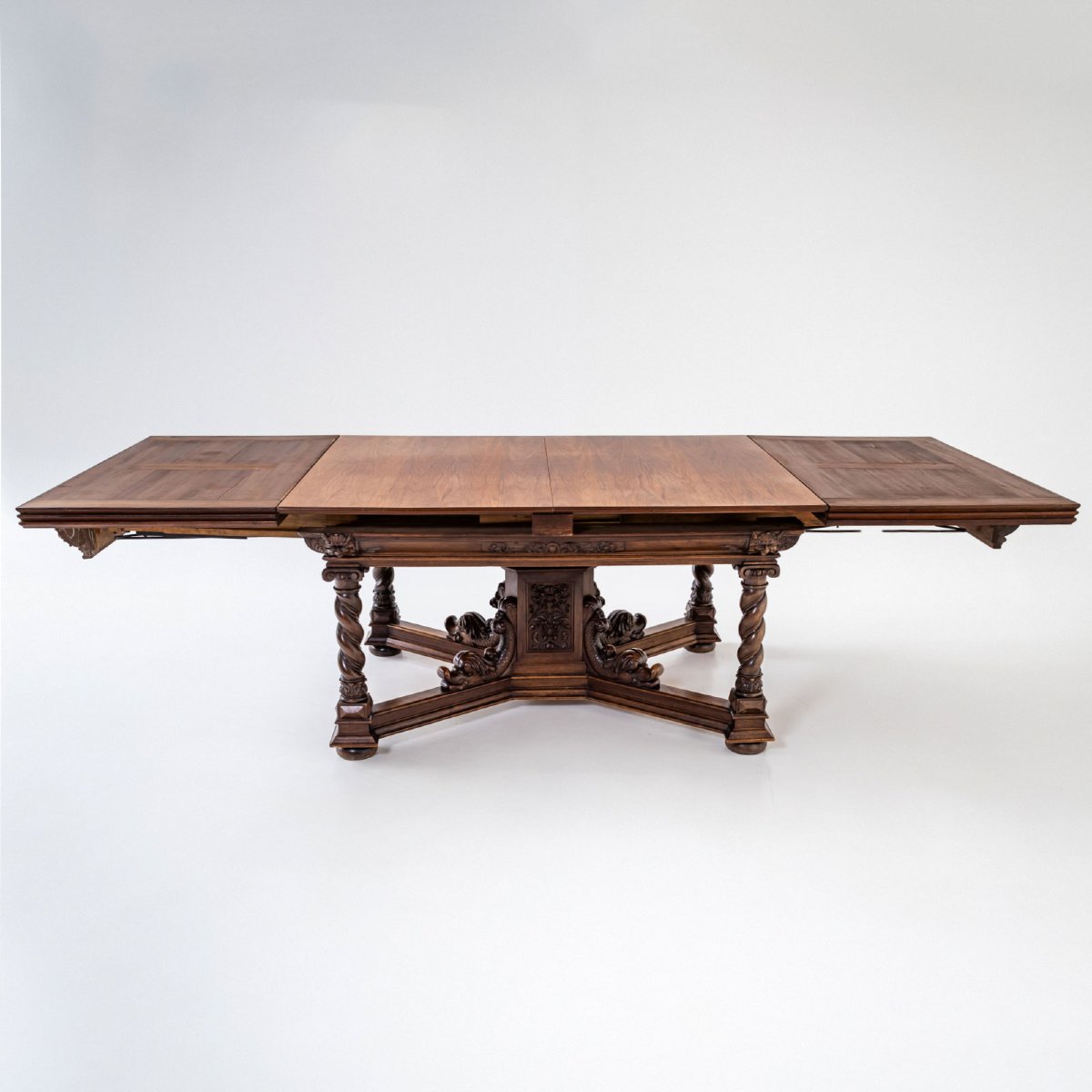 Extendable Table In The Historicist Style, Germany, Late 19th Century-photo-4