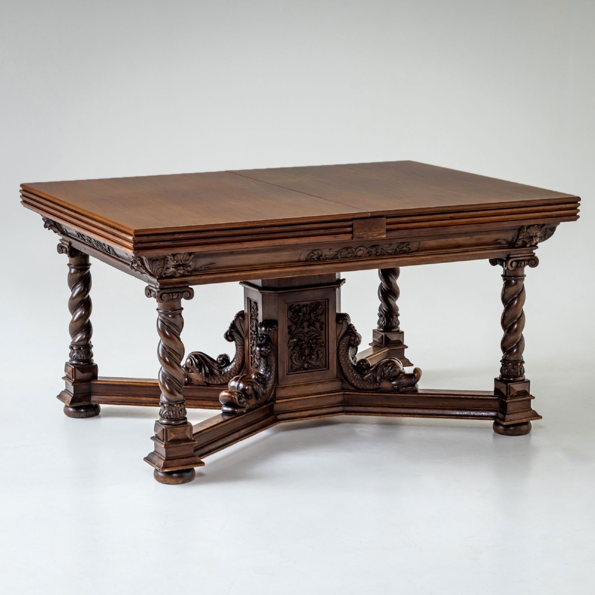 Extendable Table In The Historicist Style, Germany, Late 19th Century
