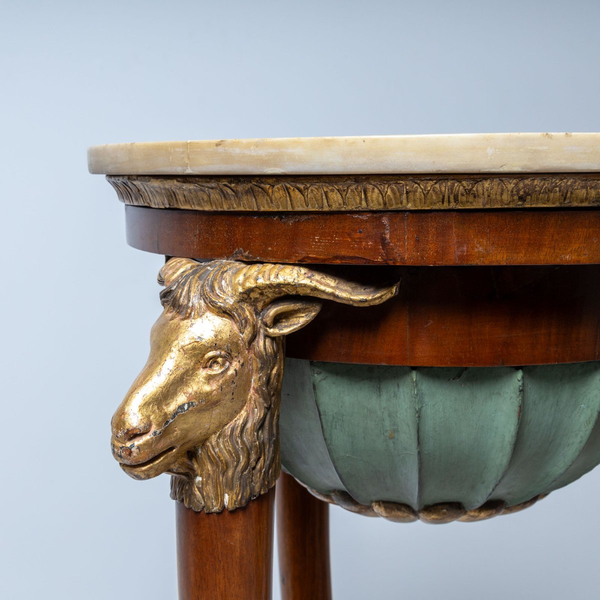 Paire de grandes torchères italiennes, probablement de Naples, début du XIXe siècle-photo-2