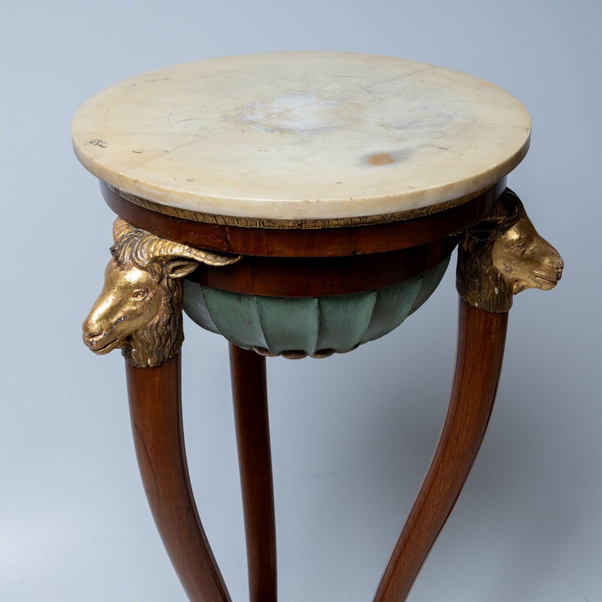 Paire de grandes torchères italiennes, probablement de Naples, début du XIXe siècle-photo-3