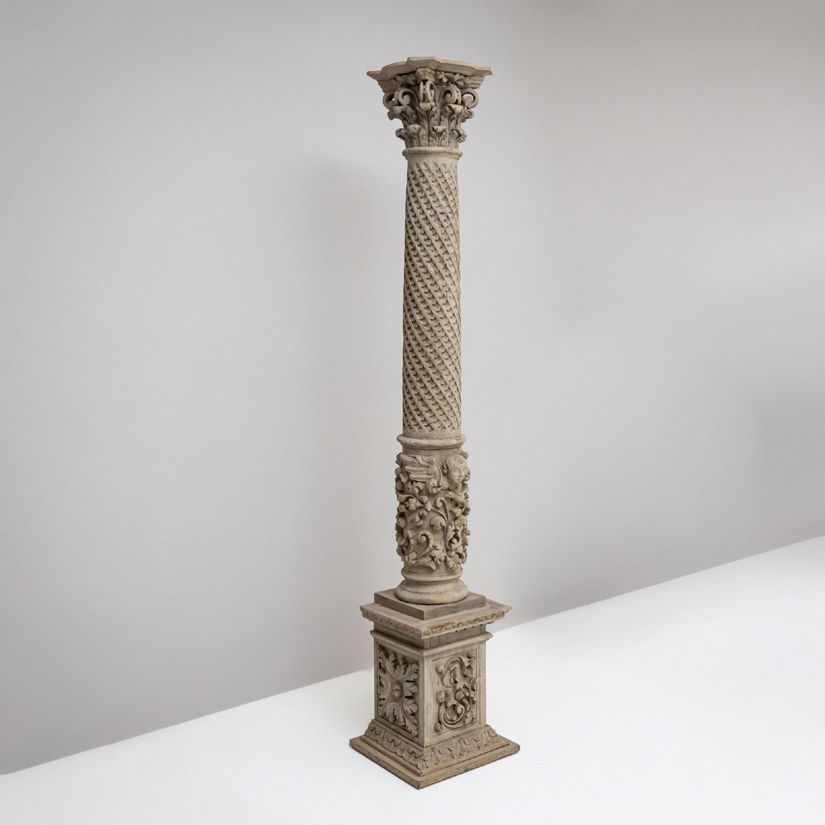 Historic Wooden Column, 19th Century-photo-7
