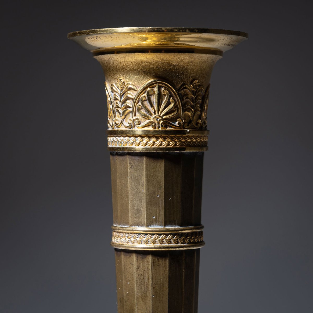 Bougeoirs Empire, début du XIXe siècle-photo-2