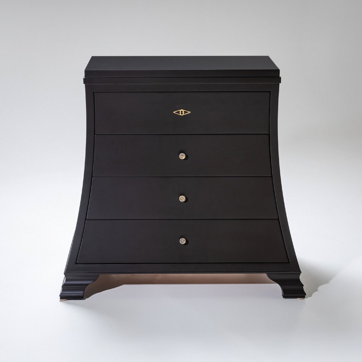 Paire de commodes trapézoïdales, fin du XXe siècle-photo-4