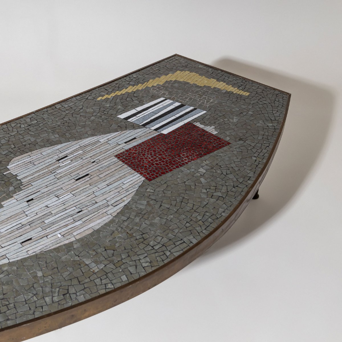Table basse avec plateau en mosaïque, Berthold Müller-Oerlinghausen (1893-1979), milieu du XXe -photo-6
