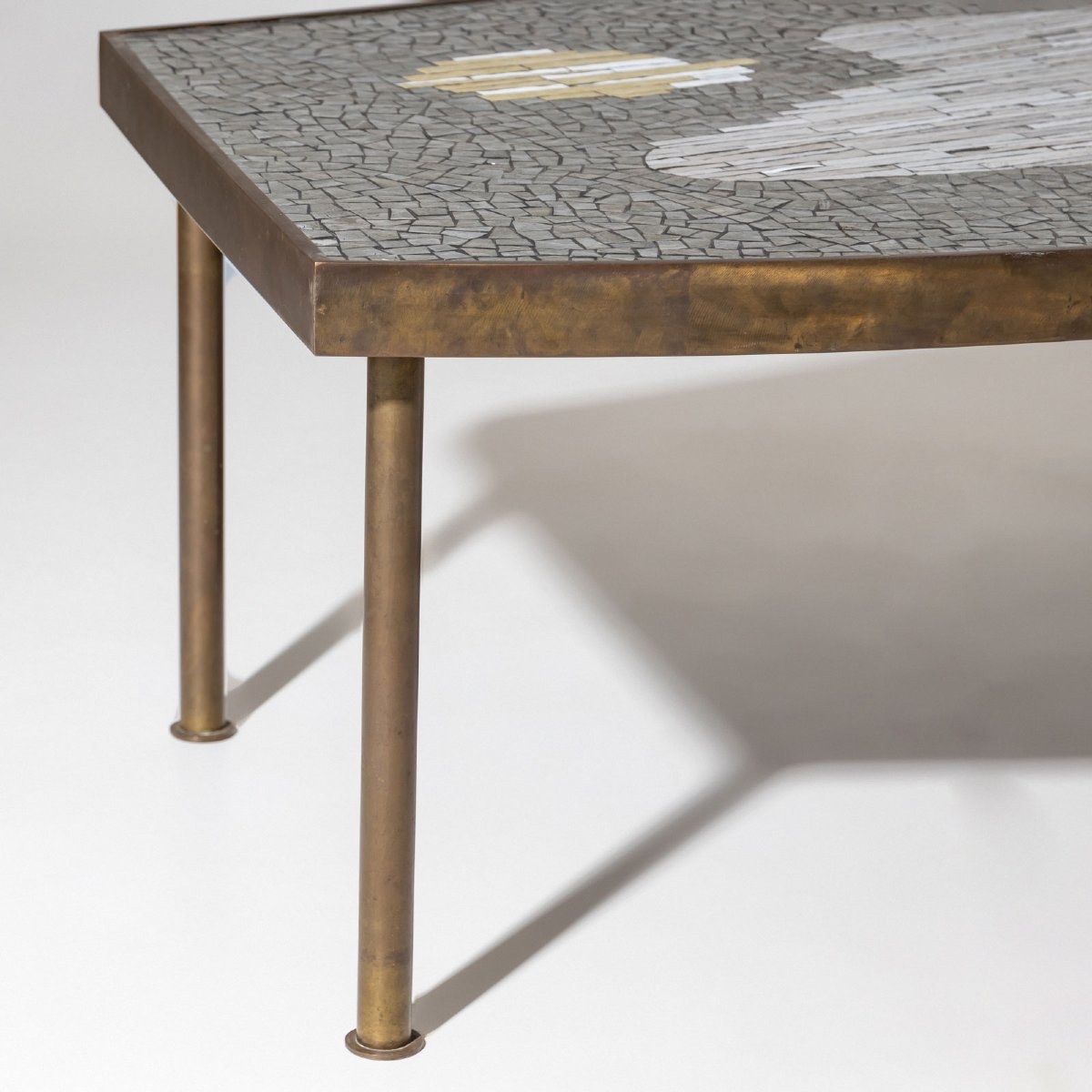 Table basse avec plateau en mosaïque, Berthold Müller-Oerlinghausen (1893-1979), milieu du XXe -photo-7