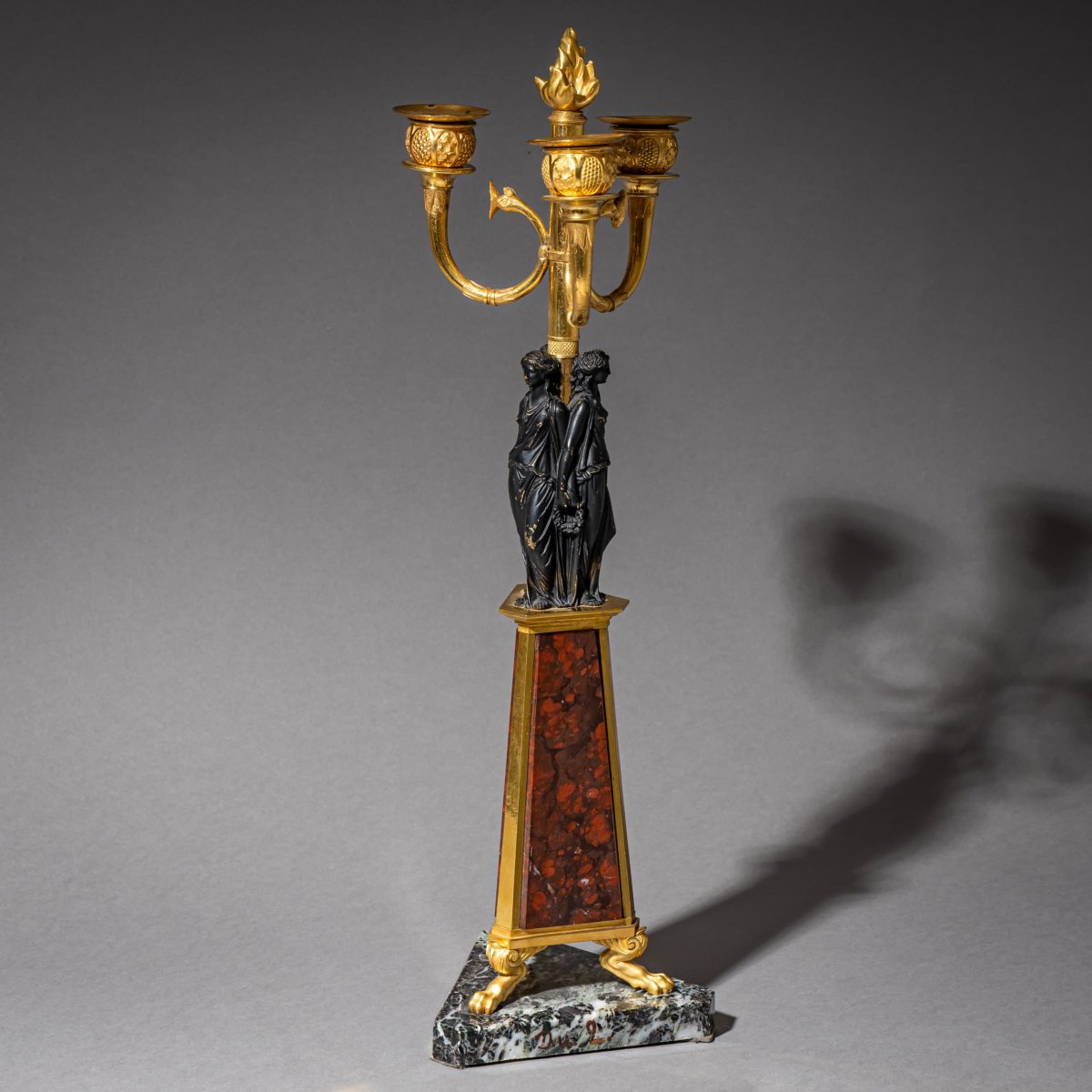 Paire de girandoles, probablement Italie, XIXe siècle-photo-5