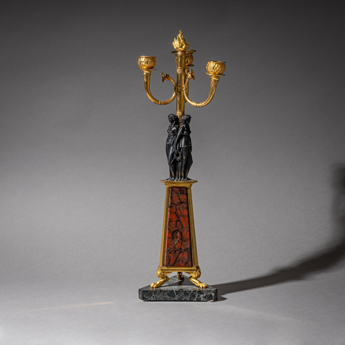 Paire de girandoles, probablement Italie, XIXe siècle-photo-6