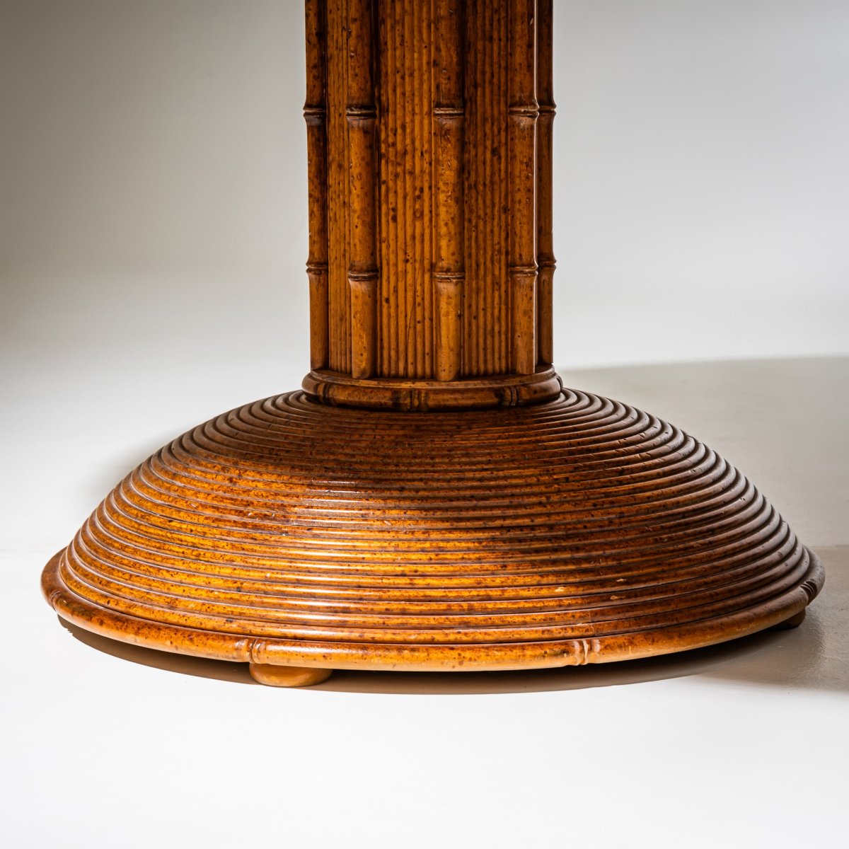 Dining Room Set In Faux Bamboo, Probably France, Mid-20th Century-photo-3