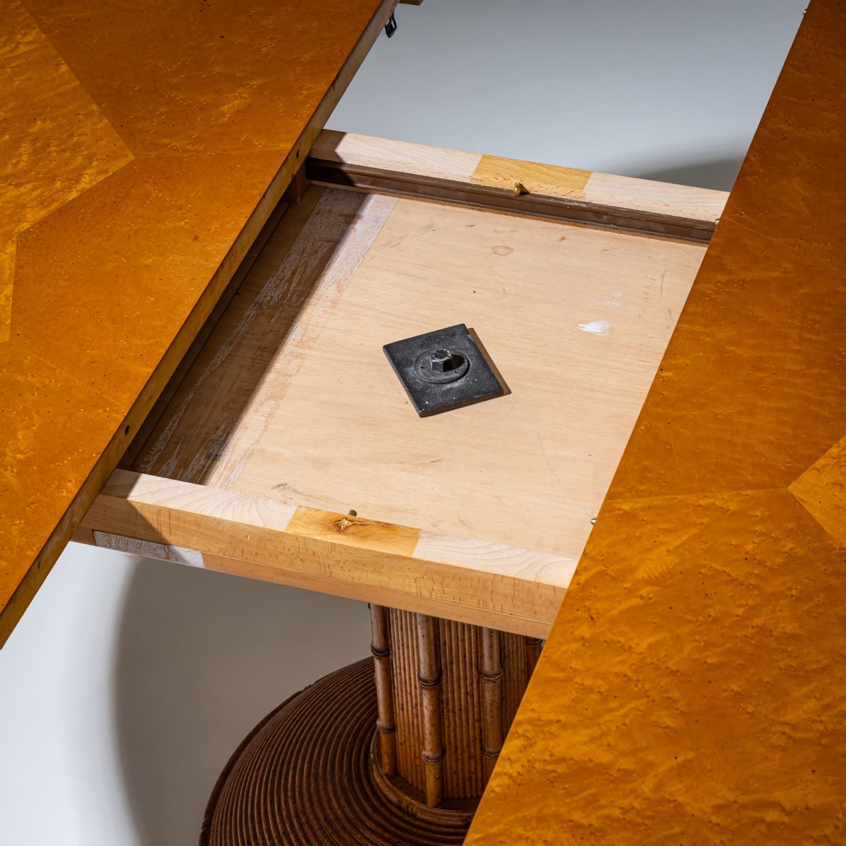 Dining Room Set In Faux Bamboo, Probably France, Mid-20th Century-photo-1