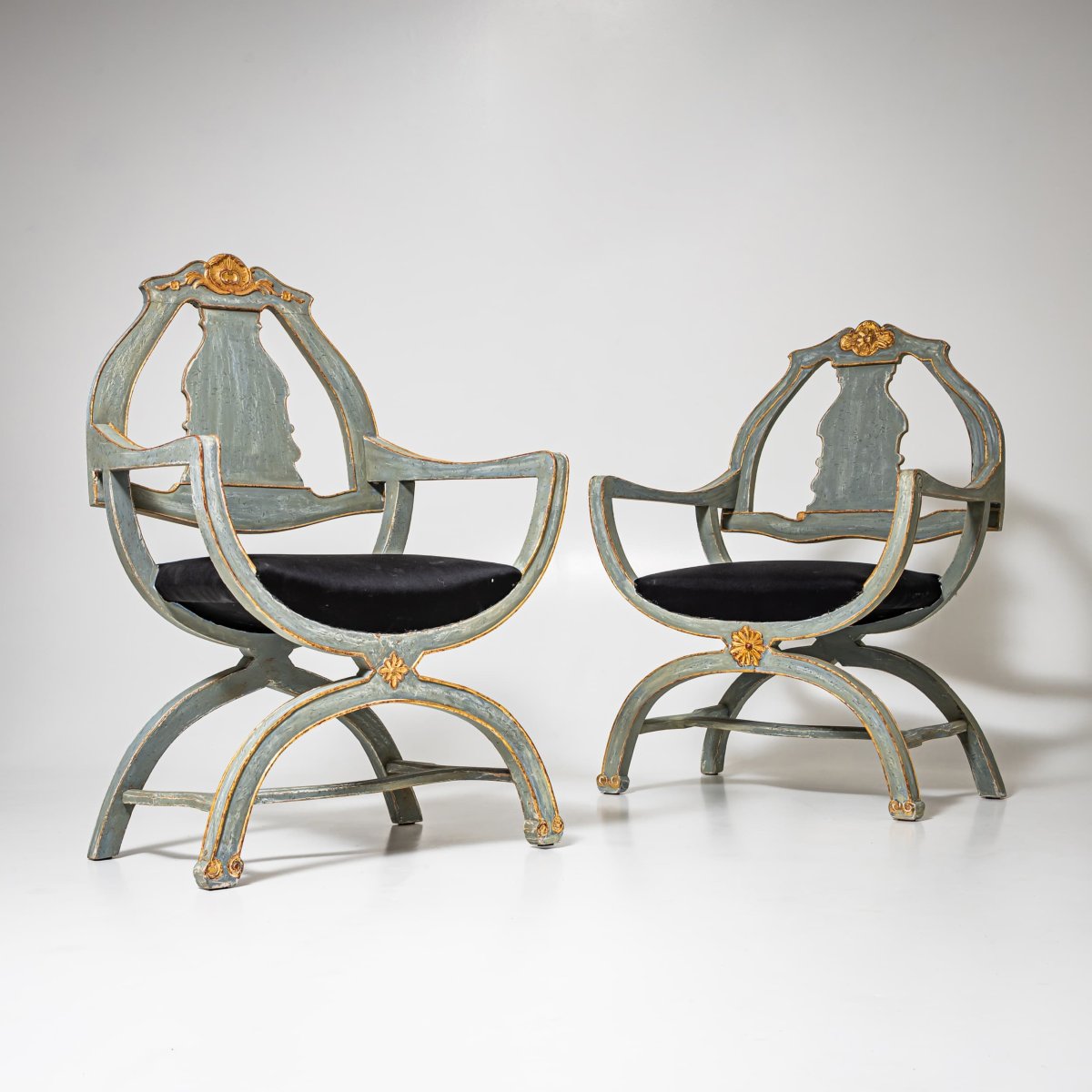 Pair Of Armchairs, Saxony, 18th Century-photo-3