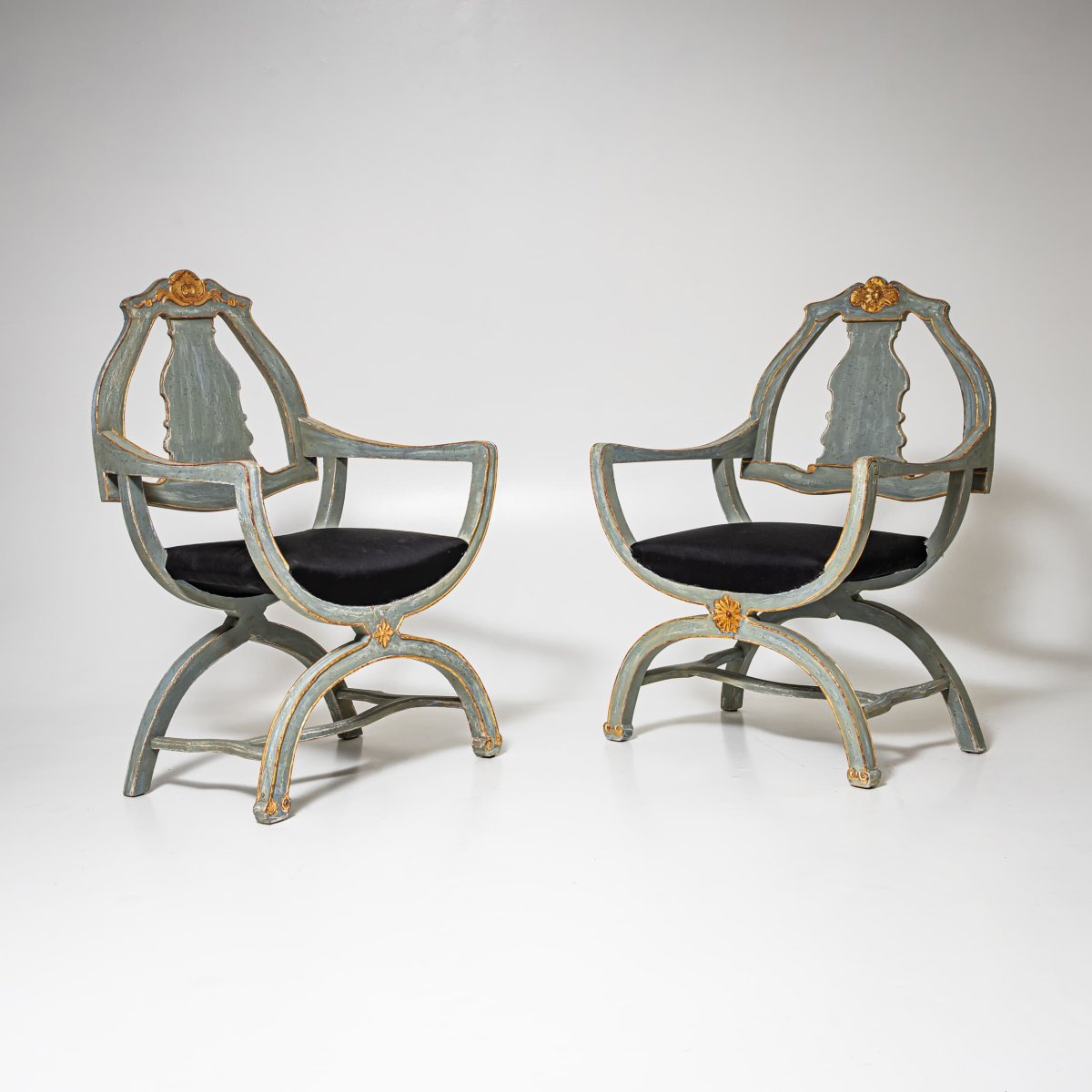 Pair Of Armchairs, Saxony, 18th Century-photo-4