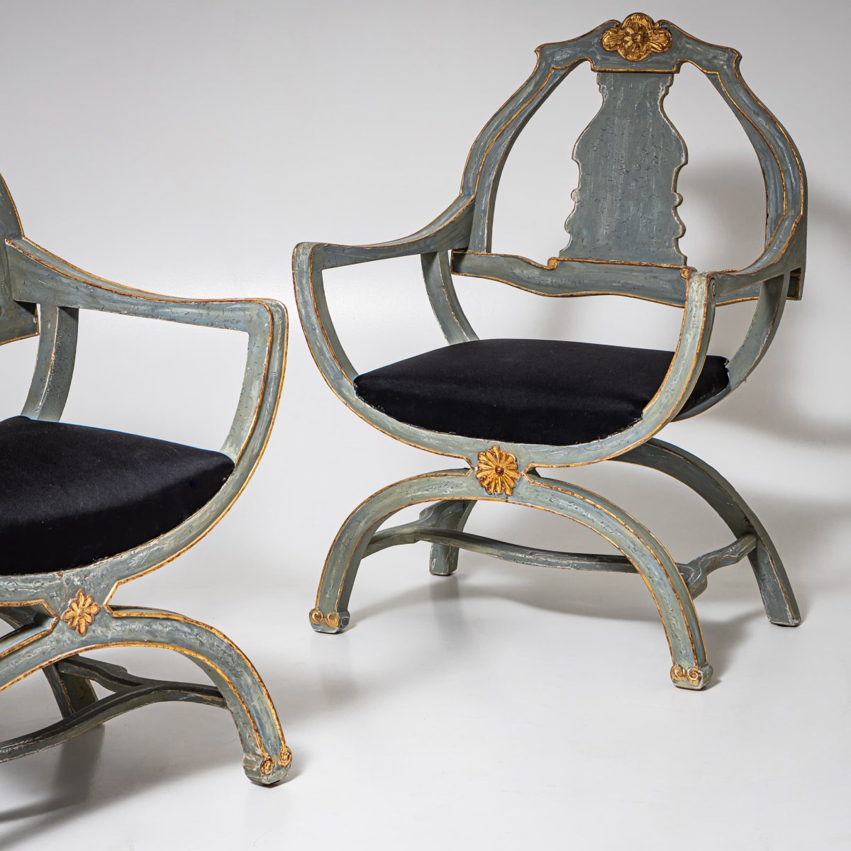 Pair Of Armchairs, Saxony, 18th Century-photo-6