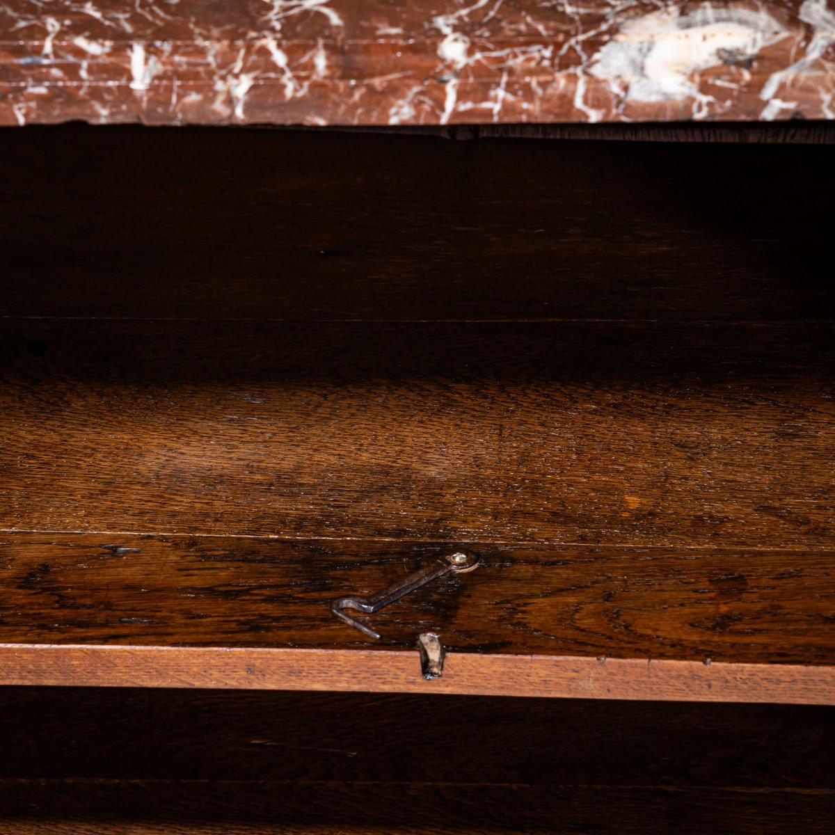 Faux meuble commode avec plateau en marbre, XIXe siècle-photo-1