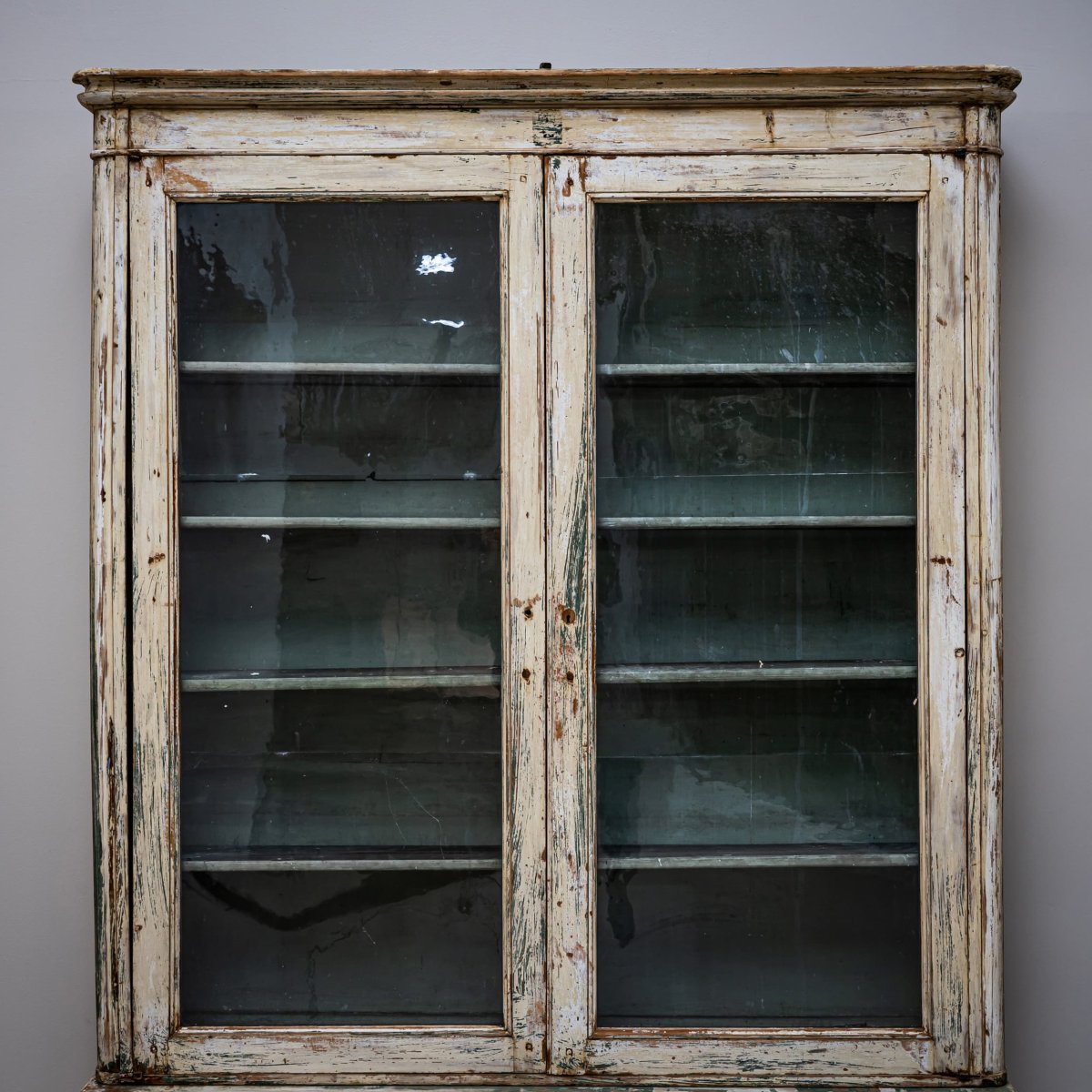 Paire de grandes bibliothèques peintes, Italie, vers 1840-photo-7