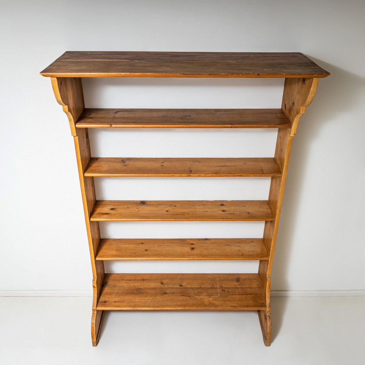 Kitchen Shelf Made Of Softwood, End Of 19th Century-photo-6