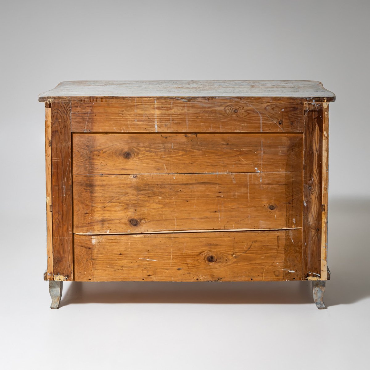 Painted Biedermeier Chest Of Drawers, First Half Of The 19th Century-photo-7