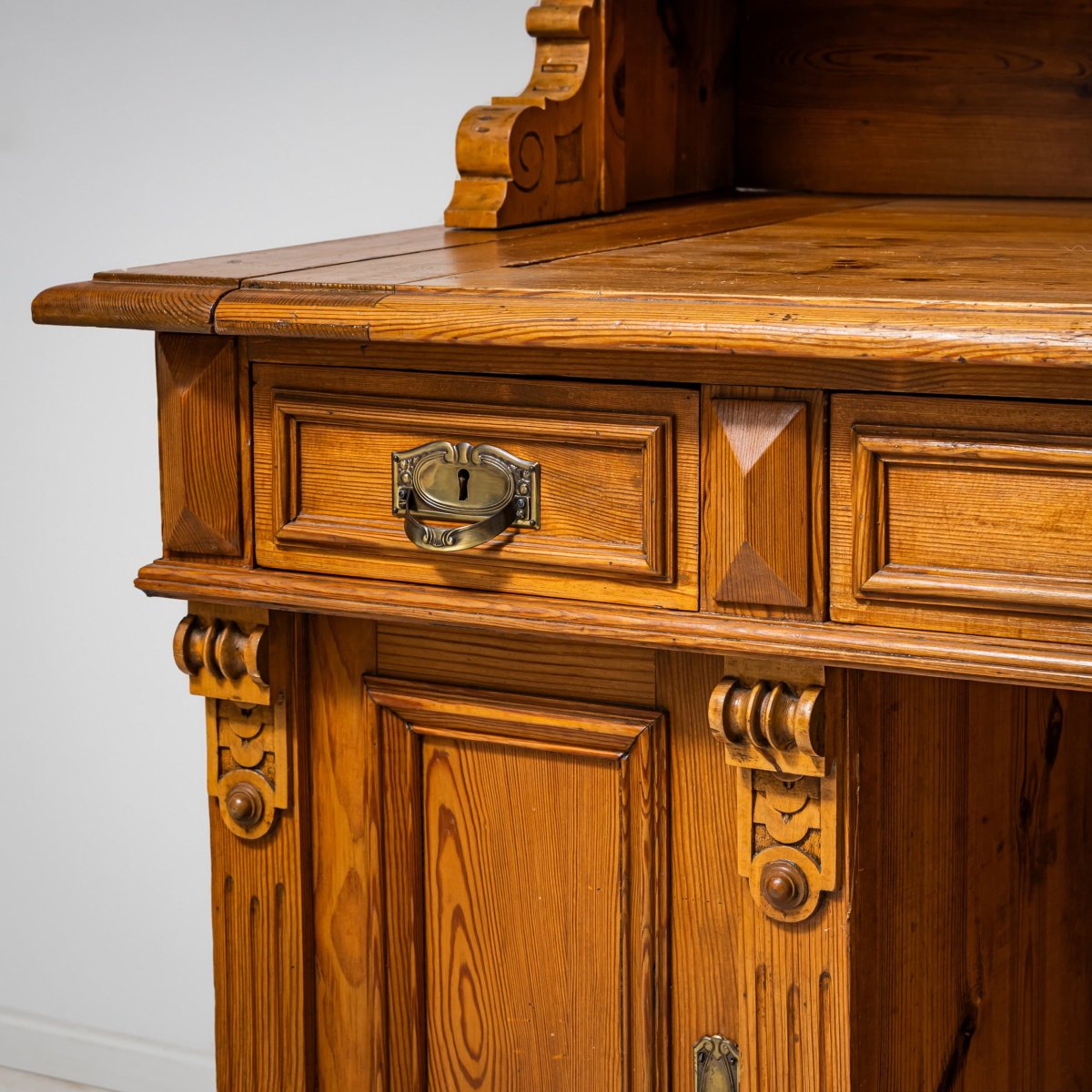 Late 19th-century Gründerzeit Desk With Upper Section-photo-3