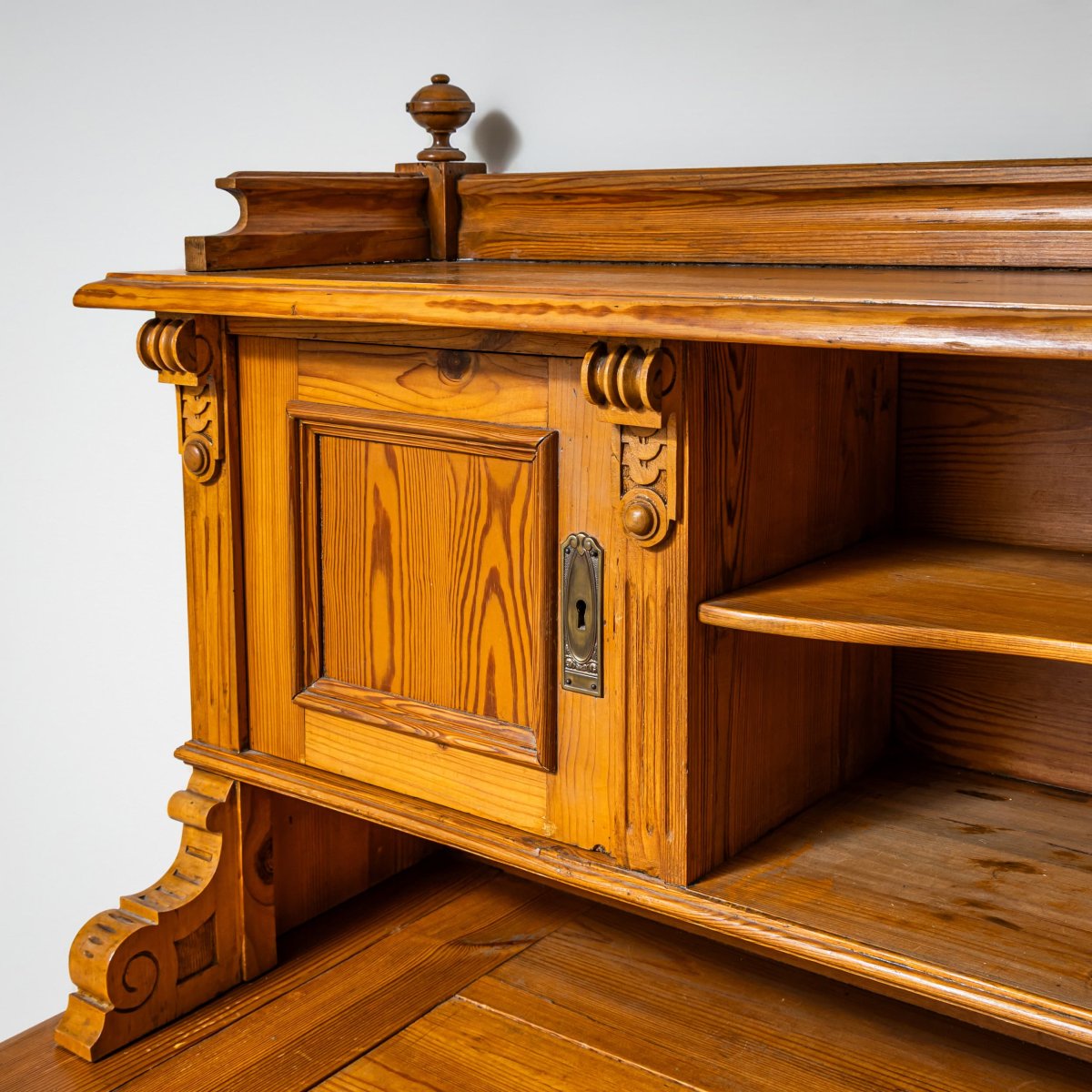 Late 19th-century Gründerzeit Desk With Upper Section-photo-4