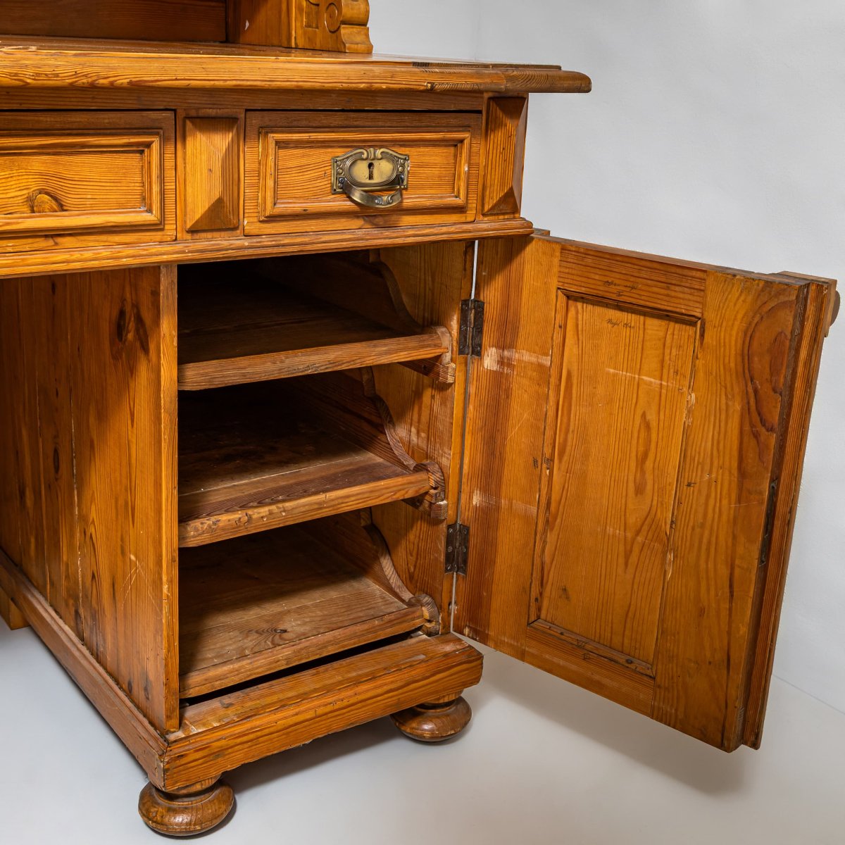 Late 19th-century Gründerzeit Desk With Upper Section-photo-2
