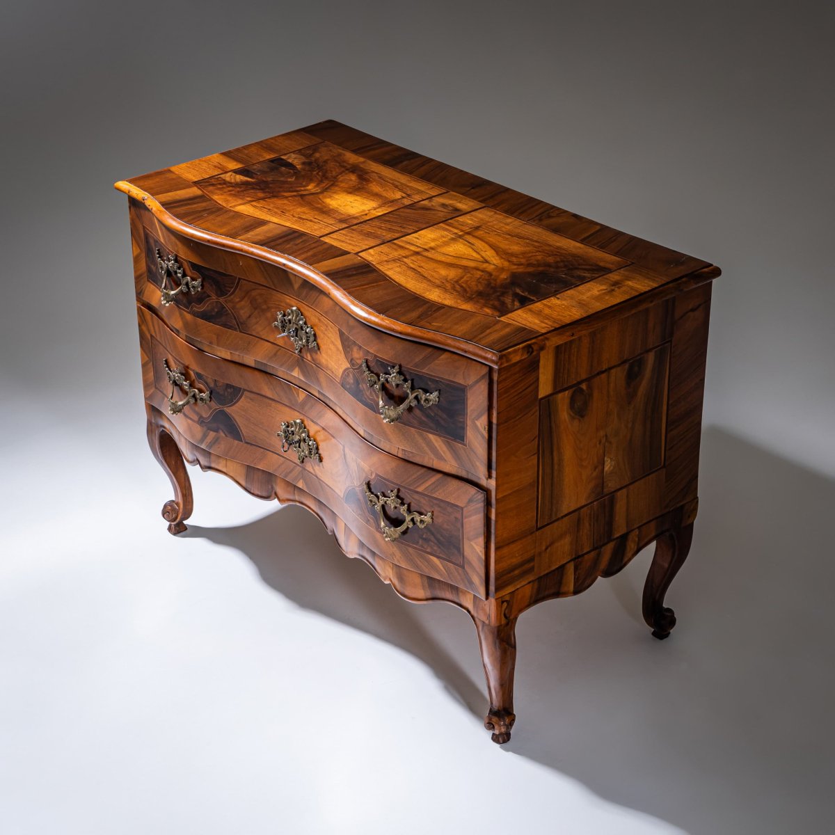 Baroque Walnut Chest Of Drawers, 18th Century-photo-2